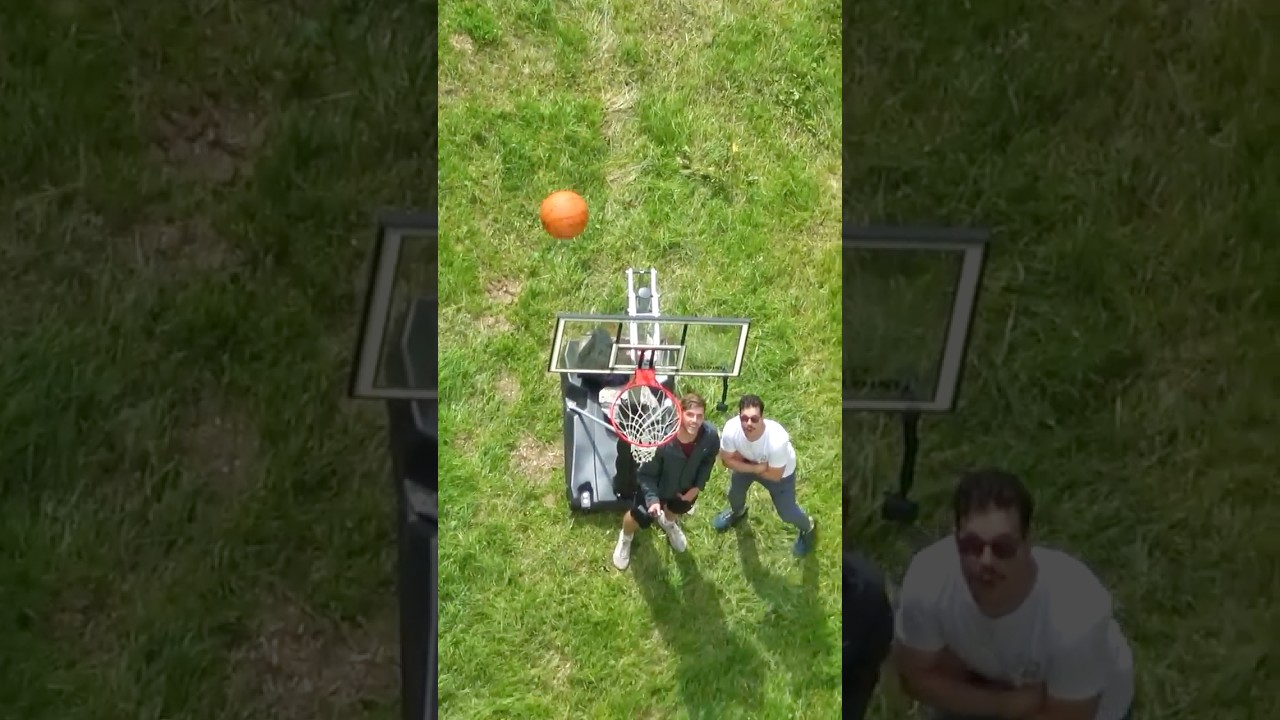WORLD RECORD Backwards Basketball Shot!