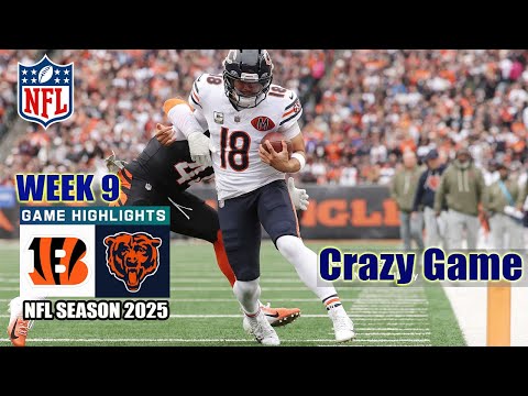 Bengals Vs. Bears Week 9 | FULL GAME | NFL Highlights | NFL Season 2025