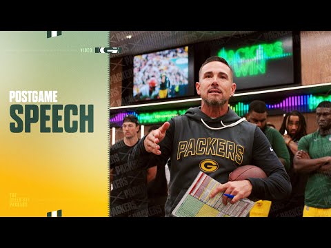 Postgame speech: Packers celebrate 27-18 win over Bengals