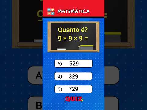 ✅ QUIZ DE MATEMÁTICA #matematica #matemática #matematika