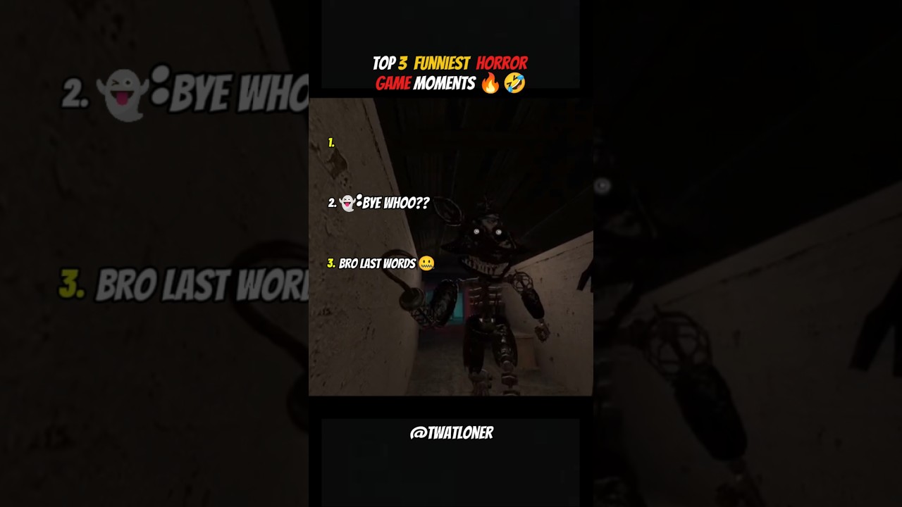 Top 3 Funniest Horror Game Moments 😂👻 (Bro Last Words 🤐🏃)