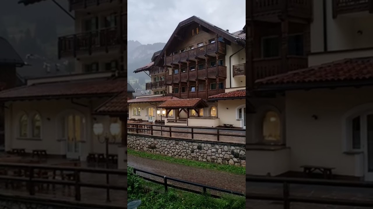 Pluie à Campitello, Dolomites, Italie 🌧️