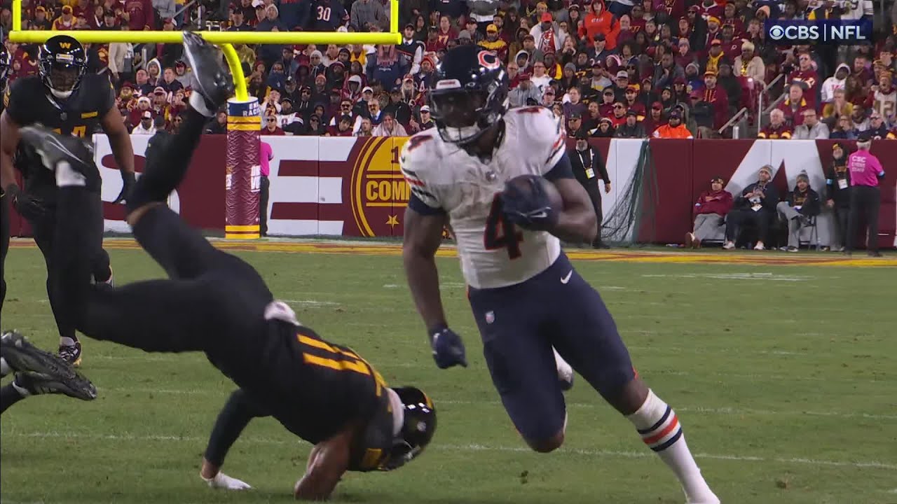 Swift's 56-Yard TD Run vs. Commanders 🏈