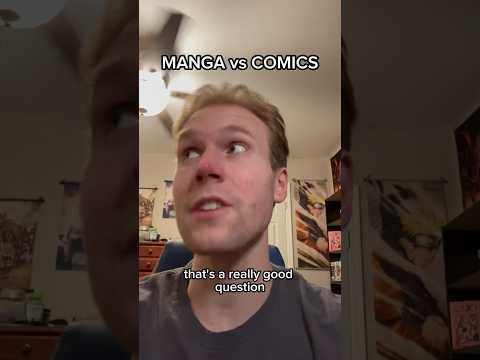 MANGA vs COMICS #shorts