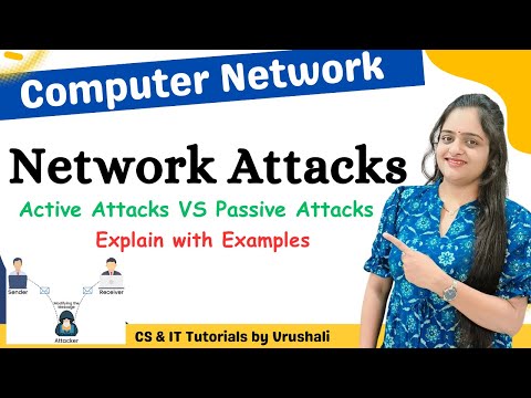 CN 36 : Network Attacks | Active Attack VS Passive Attack | Explain with Examples