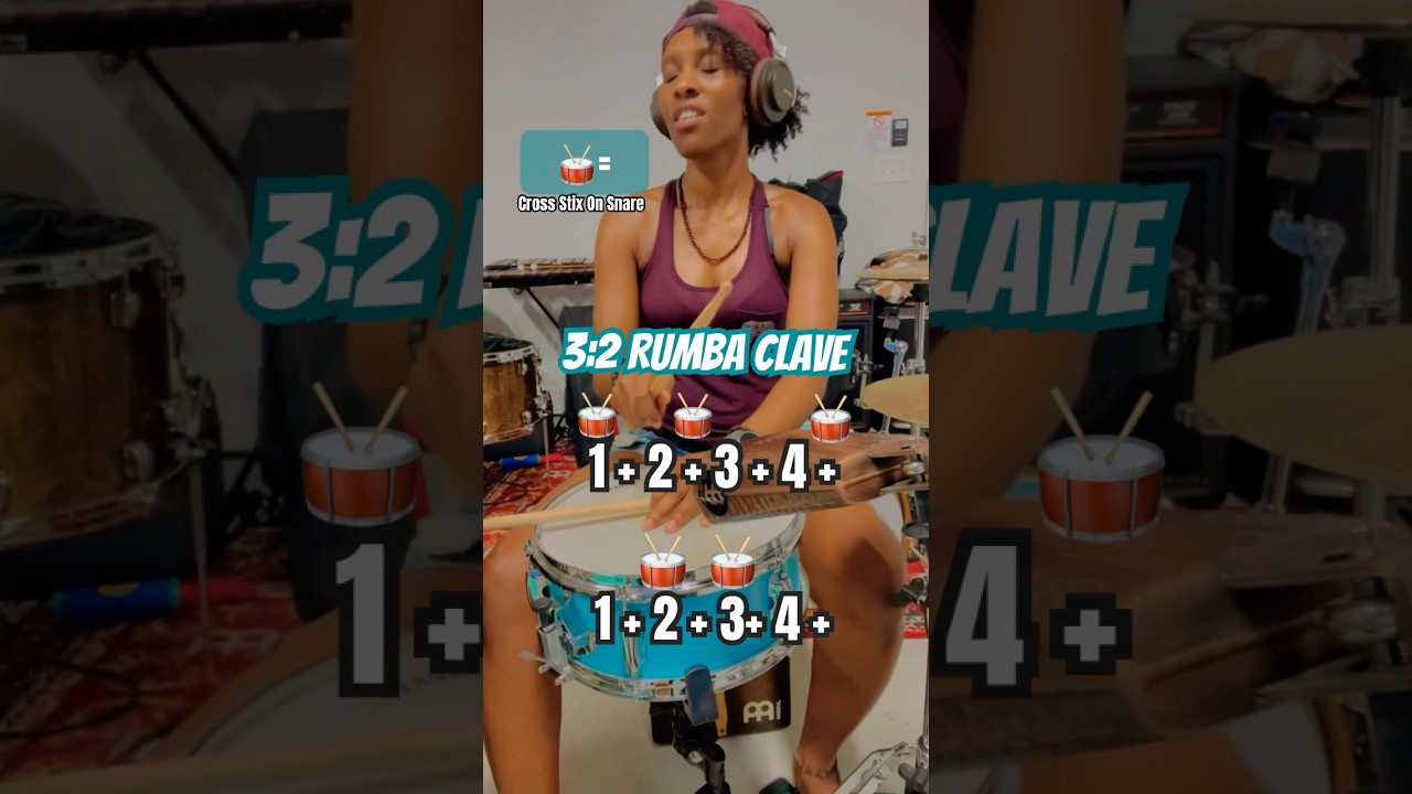 Master the 3:2 Rumba Clave & Drum Independence for Afro Latin Rhythms 🎶