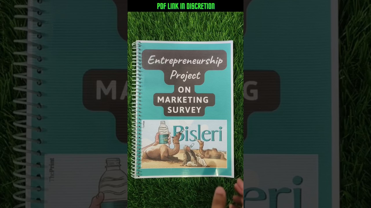 Comprehensive Marketing Management Project on Bisleri for Class 12 📄