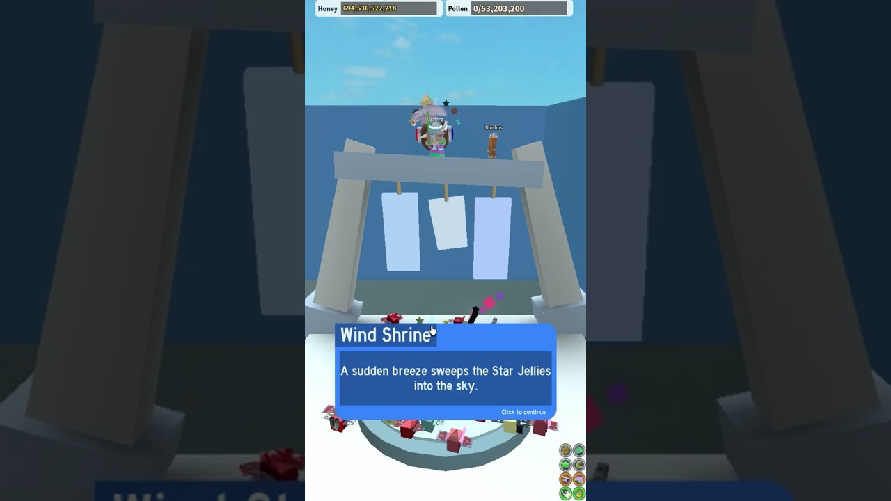 Donate 100 Star Jelly to Winds shrine 🐝 | Bee Swarm Simulator