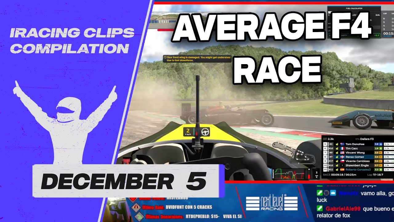 December 5 iRacing Clips Compilation 🚗