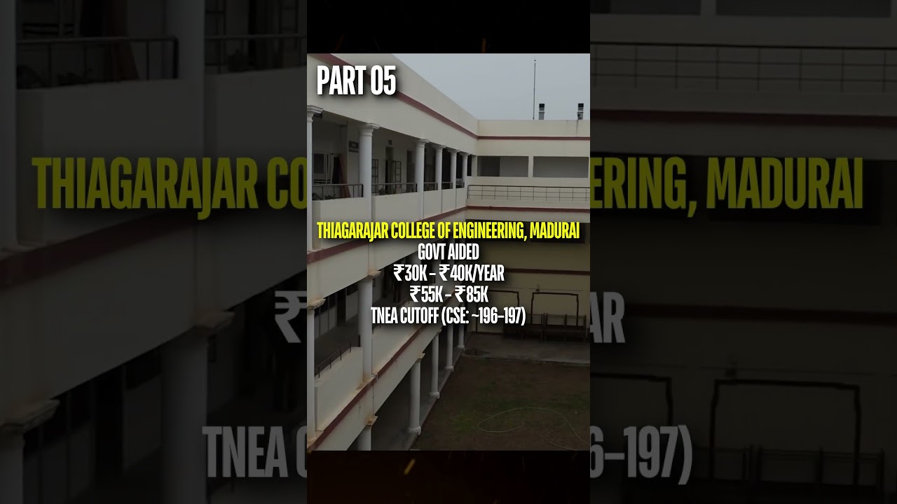 Thiagarajar College Admission 2025: Fees & Campus Tour 🏫