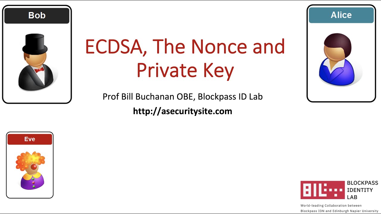 ECDSA: Understanding the Nonce and Private Key
