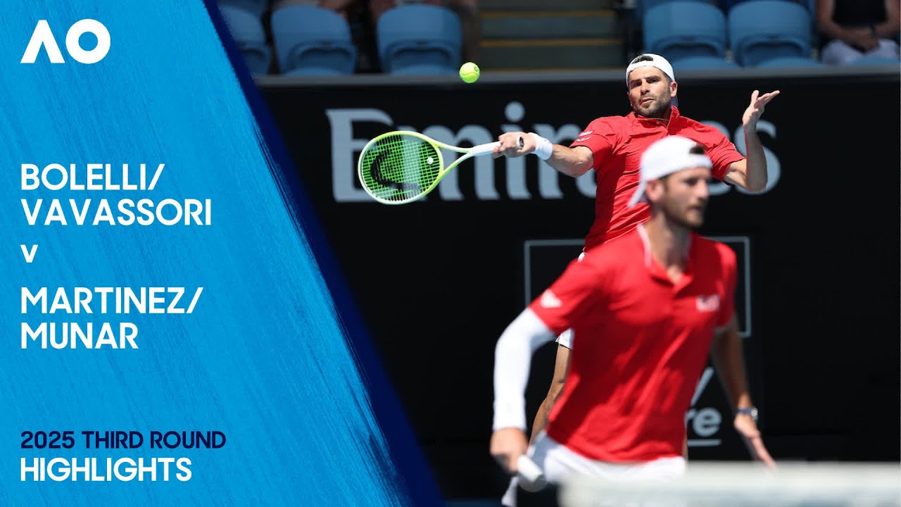 Bolelli/Vavassori v Martinez/Munar Highlights | Australian Open 2025 Third Round