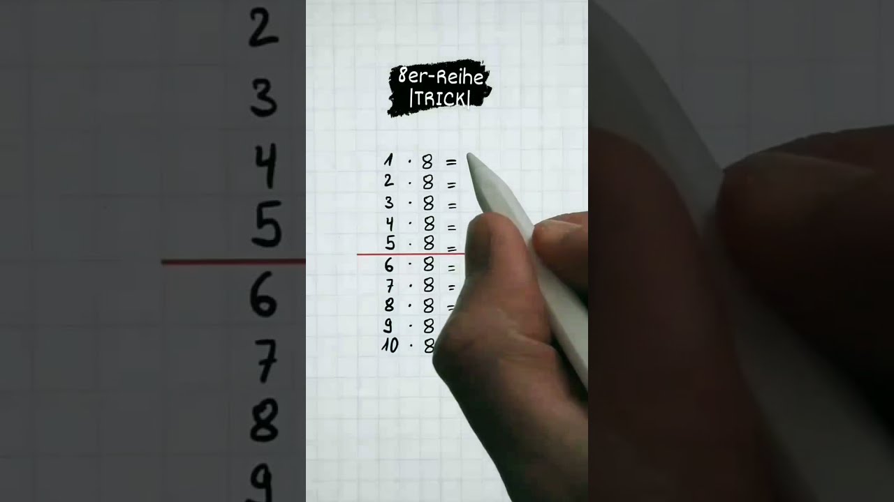 Meistere die 8er-Reihe mit diesem genialen Trick! 🔢