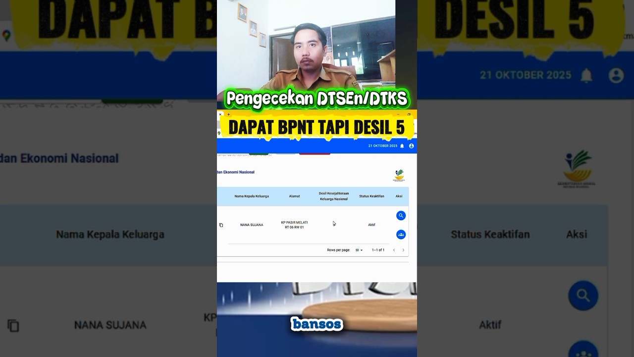 DAPAT BANSOS TAPI DESIL 5 ❗❗#shorts #viral #bansos #pkh #bpnt