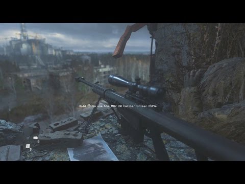 Modern Warfare Remastered "All Ghillied Up" Sniper Mission Gameplay