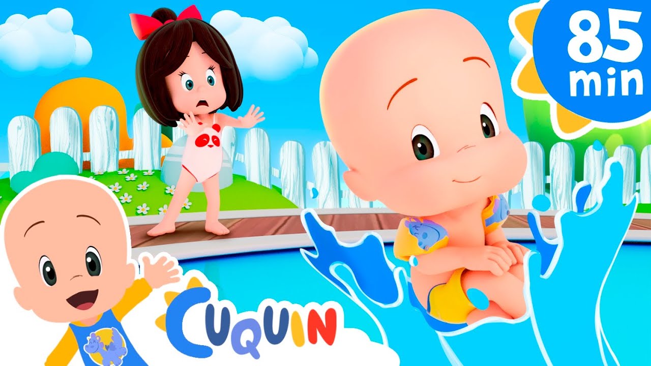 Cleo y Cuquín en la piscina: canciones infantiles para bebés y consejos de protección solar