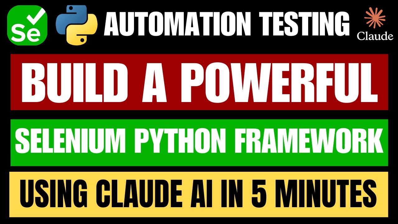 Create a Powerful Selenium Python Framework in 5 Minutes 🚀