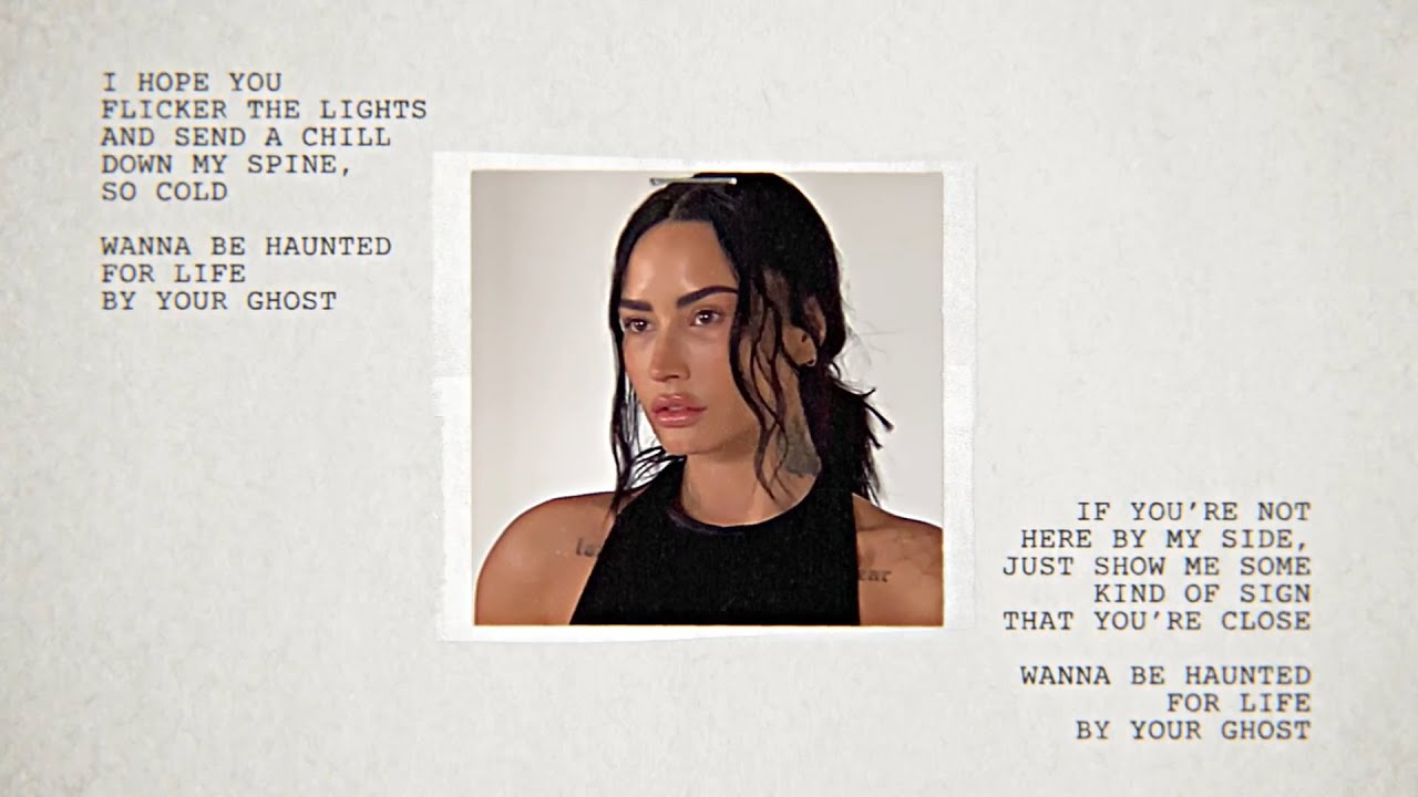 Demi Lovato - Ghost (Official Lyric Video)