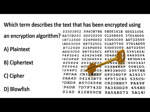 Ciphertext Plaintext Blowfish | WhatsApp End-to-End Encryption | MCQ Explained