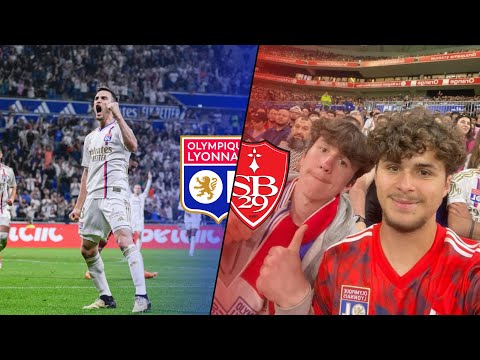 Vlog match Ol-brest 4-3  2023-2024 ( le match de l’année)