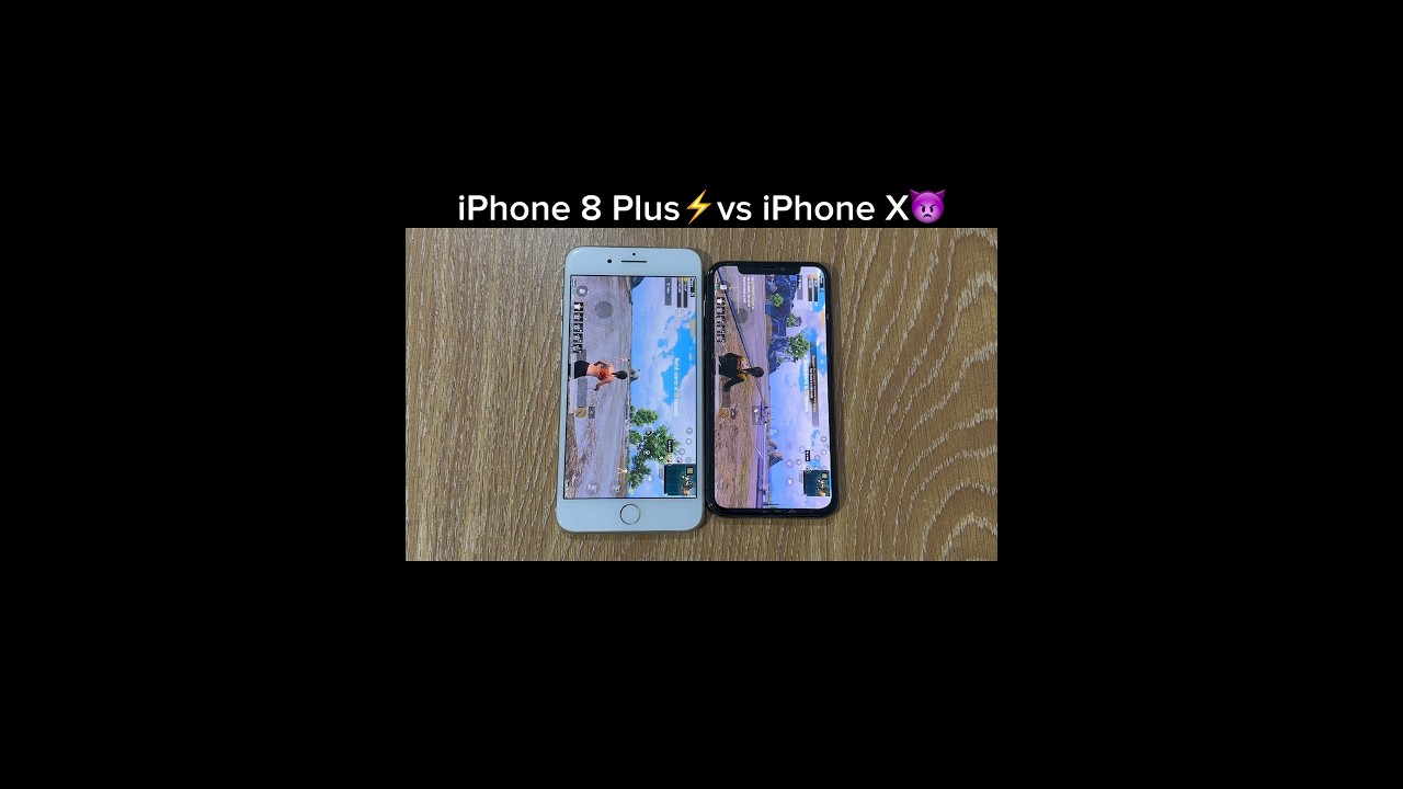 iPhone 8 Plus vs iPhone X PUBG Test 🎮