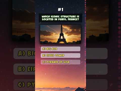 Which iconic structure is located in Paris? #TriviaTime #QuizMasters ๏ฟผ