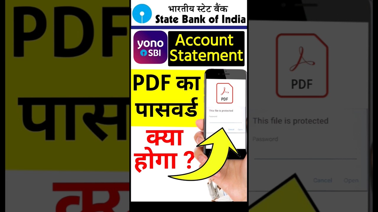 YONO SBI PDF Statement Passwords & Download Guide 🔐