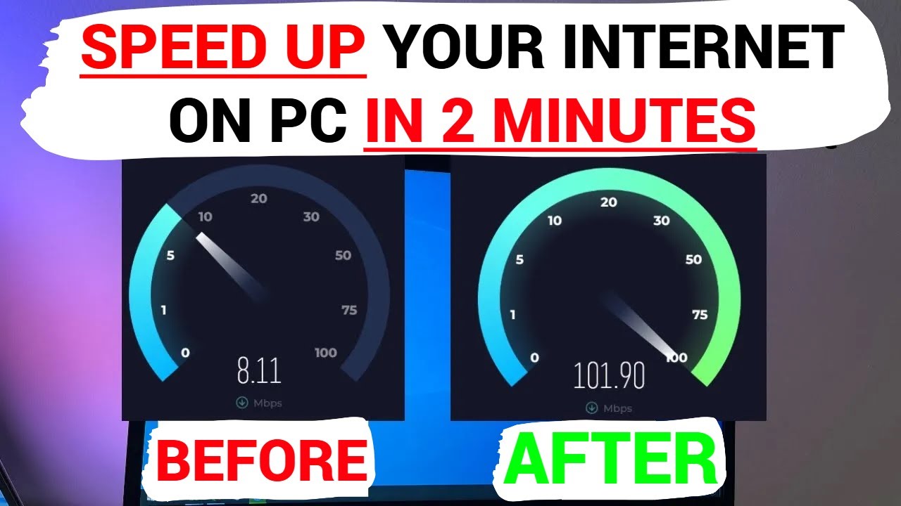 Boost Windows 10/11 Internet Speed in 2 Minutes ⚡