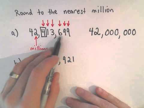 Rounding Whole Numbers: Round to the Nearest Million