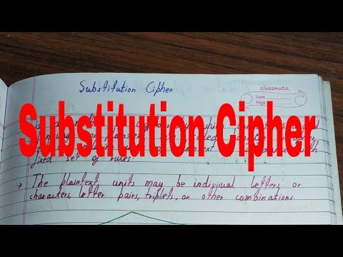 Substitution cipher|Substitution ciphers in cryptography|Substitution cipher example
