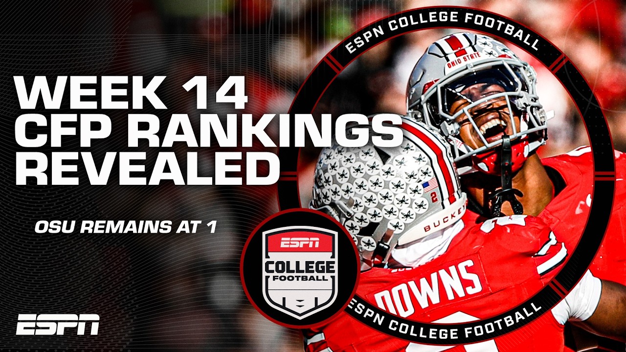 Week 14 2025 College Football Playoff Rankings Revealed 👀