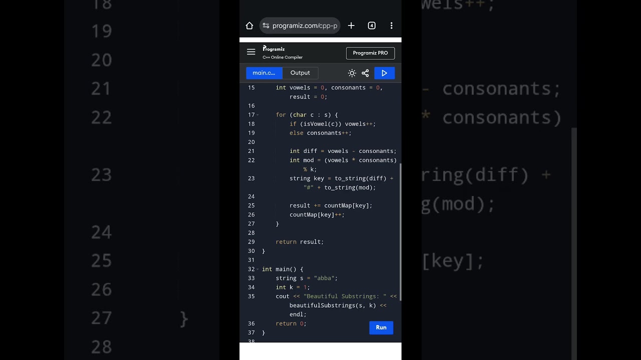 Count Beautiful Substrings in a String | Efficient C++ Solution for LeetCode Hard Problem