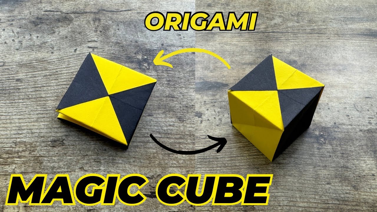 DIY Origami Magic Cube Tutorial 🧩