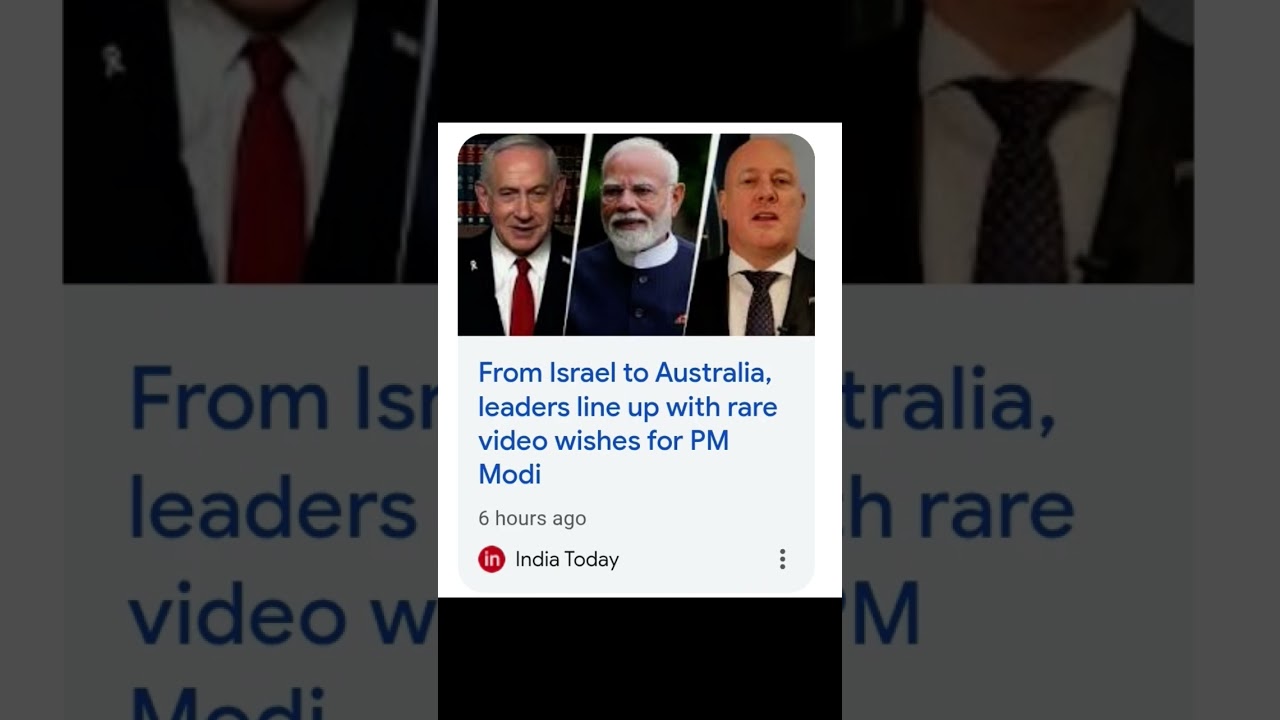 World Leaders Celebrate PM Modi's 75th Birthday 🎉