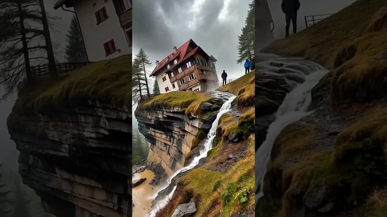 Steep Hillside Collapse | House Taken by Landslide #landslide #disaster #simulation