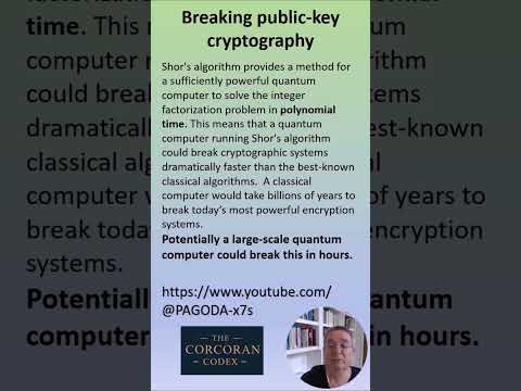 Breaking public key cryptography with Quantum Computers