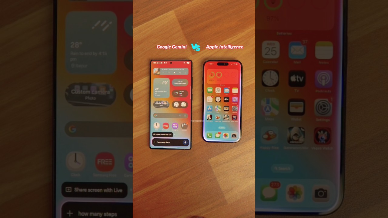 Google Gemini AI vs Apple & Samsung S25 Ultra π±