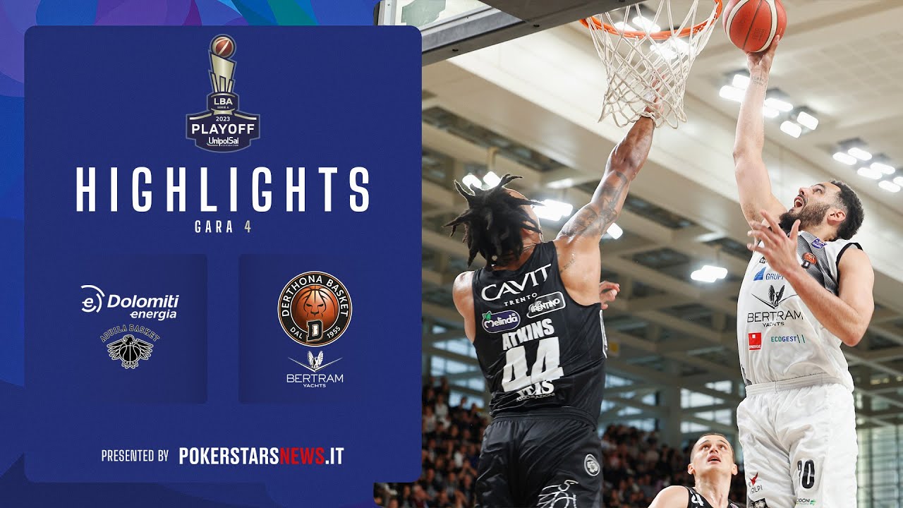 Highlights Gara 4: Dolomiti Energia Trentino vs Bertram Yachts Derthona Tortona 🏀 Quarti di Finale Playoff 2022/23