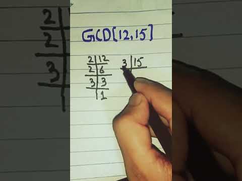 GCD of 12,15 | Circus of Mathematics