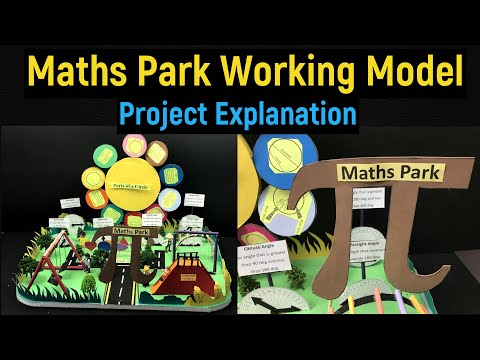 maths park explanation - maths park working model project explanation - english - @diyasfunplay