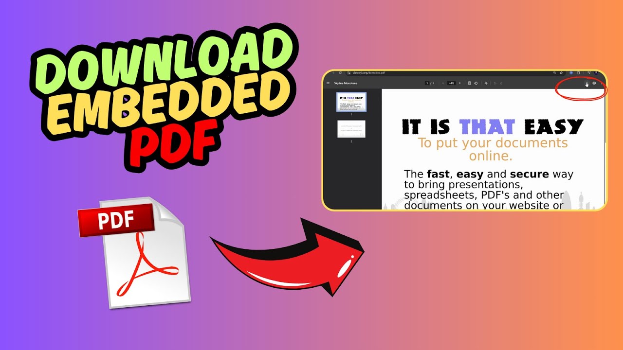 Quick & Easy Guide to Download Embedded PDFs from Websites 📥