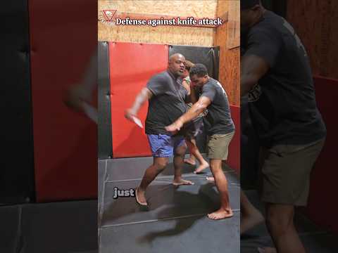 Defense against a knife attack.  #lasvegascombatacademy ense