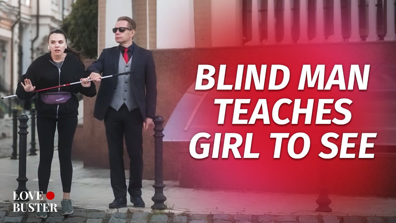 Inspiring Moment: Blind Man Teaches Girl to See 🌟 | LoveBusterShow