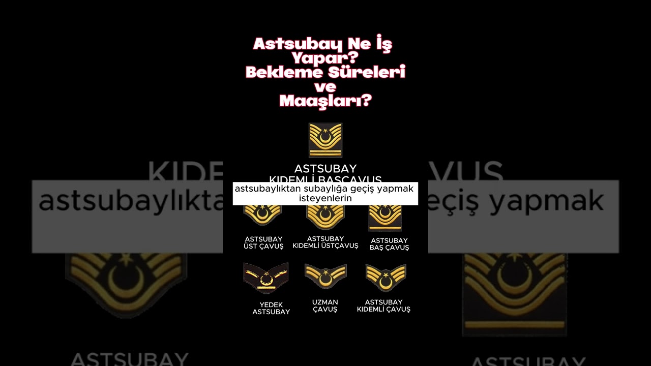 Astsubay Görevleri, Bekleme Süreleri ve Maaşlar 2023 🇹🇷