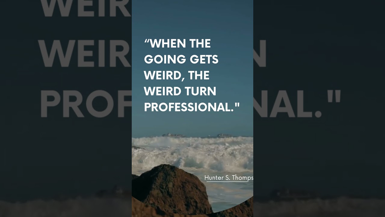 Top 5 Hunter S. Thompson Quotes ✍️