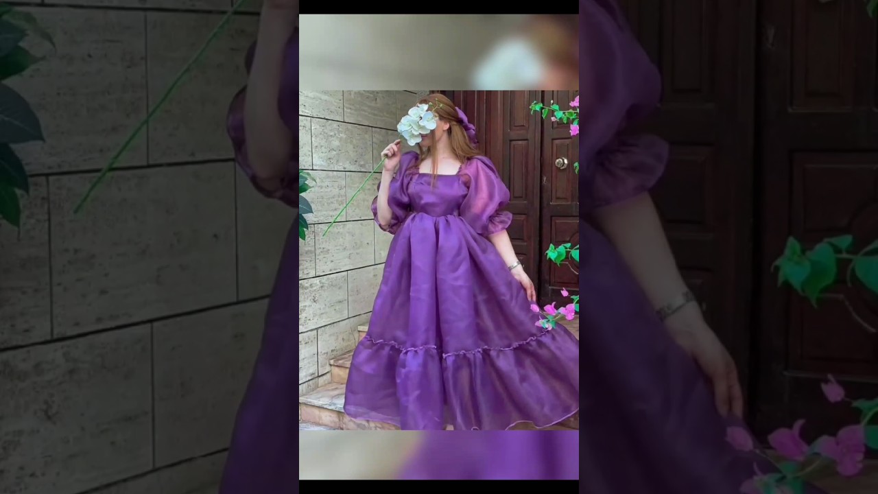 Organza frock design 2025🤩🤩 organza dress#organza #frock #viral#trending #shorts #fashion#new#tiktok