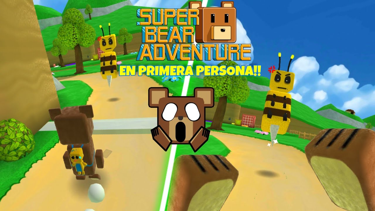 Jugando SBA en Primera Persona! 🐻 Super Bear Adventure #83