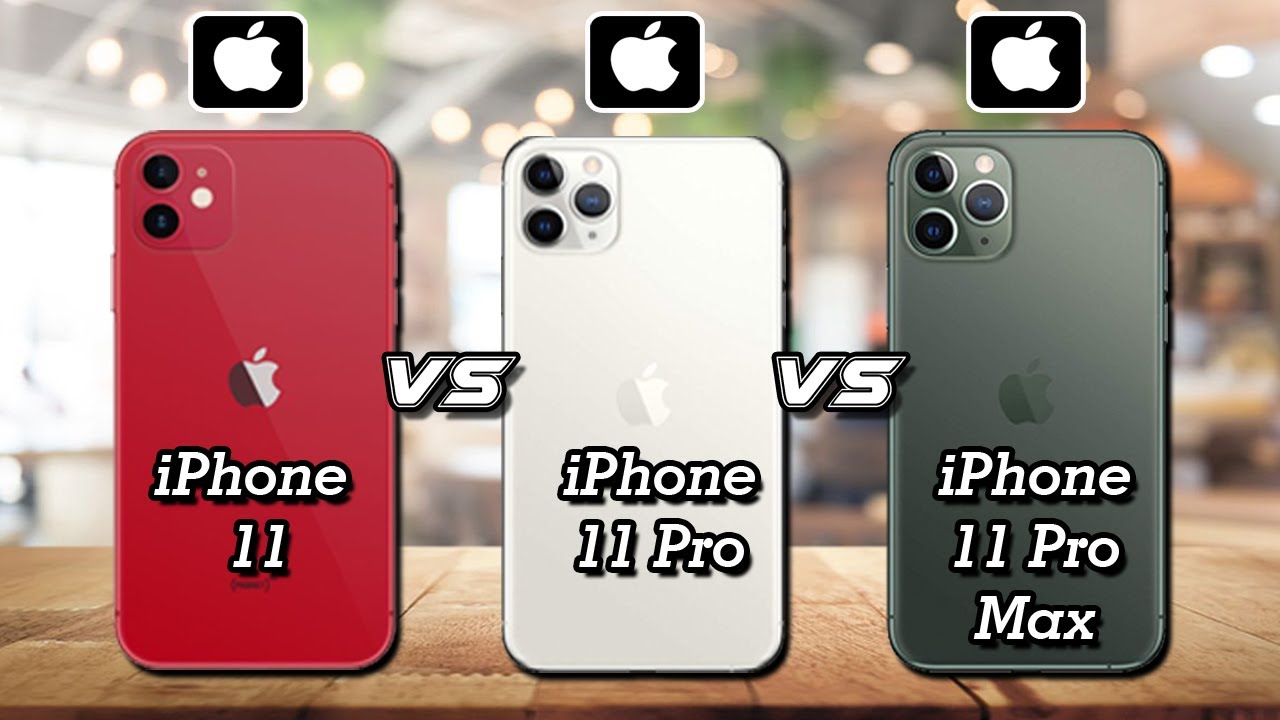 Comparison of iPhone 11, iPhone 11 Pro, and iPhone 11 Pro Max Specifications