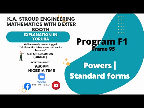 KA Stroud Engr Math 8 - Powers | standard forms
