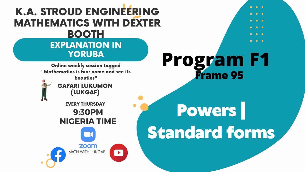 Master Powers and Standard Forms in Engr Math 8 with KA Stroud 📘
